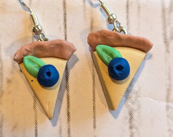 Blueberry pie earrings