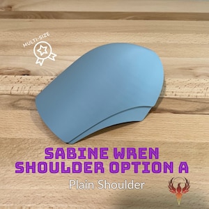 Sabine Shoulder armor, Ahsoka Season 1, Armor Piece, Single Shoulder, Option A, Plain
