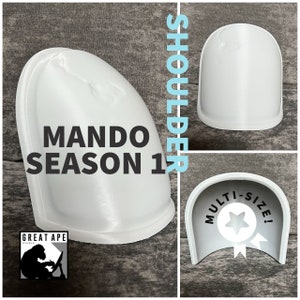 Season 1 Prebeskar Left Deathwatch Shoulder Pauldron, Axe Woves Shoulder, Mandalorian Shoulder, Death watch