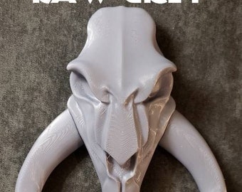 Mandalorian Mythosaur Skull. Wall mountable present gift. Made in USA. Gift Present