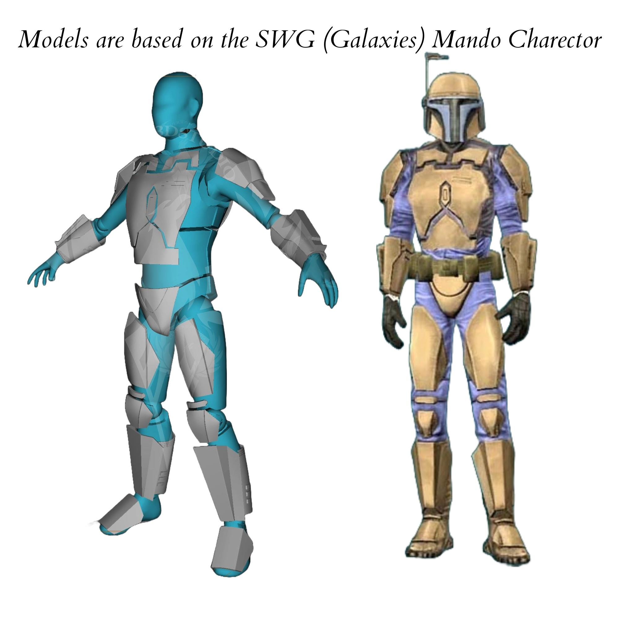 SWギャラクシーズ マンダロリアン カスタムアーマーセット、STL