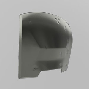 Mandalorian Back Armor With Battle Damage, can be custom sized, Post Imperial Armor, Mandalorian Costume, Mandalorian Armor