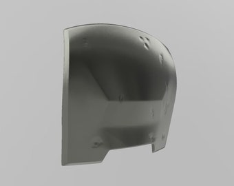 3D Printed Mandalorian Back Armor with Battle Damage