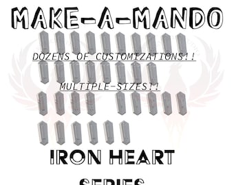 樹脂鋳造マンダロリアンチェストダイヤモンド、アイアンハート、ミソ