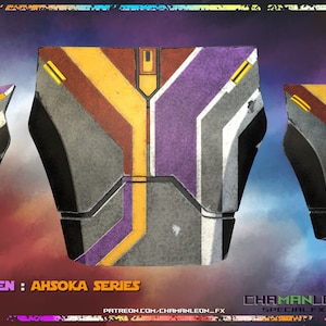 Sabine Wren, Ahsoka Season 1, Chest Armor and Ab Plate, Armor Piece, Option A, Plain, Made in USA