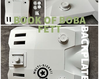 Book of Boba Fett Jetpack Backplate, BoBF Back Armor, Jetpack mount, mandalorian back armor
