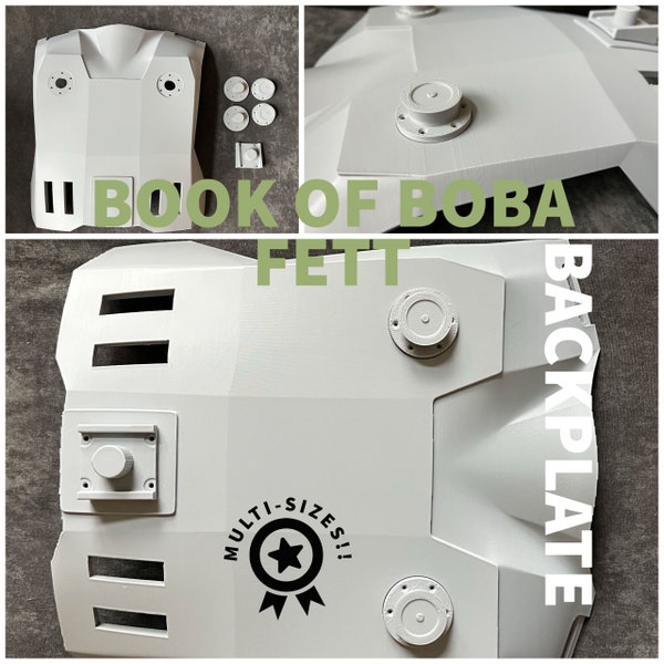 Book of Boba Fett Jetpack Backplate, BoBF Back Armor, Jetpack mount, mandalorian back armor