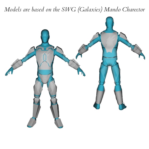 SWギャラクシーズ マンダロリアン カスタムアーマーセット、STL