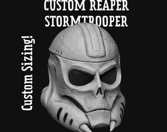 Casco de Stormtrooper de la Parca personalizado, casco de cosplay impreso en 3D personalizado, armadura de Stormtrooper de tamaño personalizado, The Mandalorian