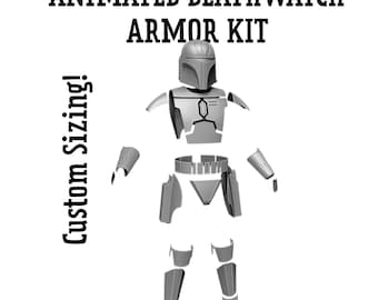 Kit de armadura de la Guardia de la Muerte impreso en 3D, tamaño personalizado: armadura mandaloriana de estilo animado, accesorio de cosplay de Star Wars