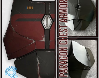 Paragon Duraplate AEA Chest Armor Custom Mandalorian Chest Plate. AlterEgo, Paz Vizsla, Din Djarin, Heavy Scout Variant, Post Imperial, HIM