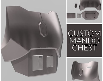 Custom Mandalorian Chest Plate, Heavy Scout Armor, 3D Printed
