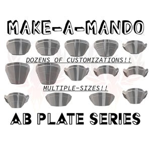 Make-A-Mando Custom Mandalorian Chest Ab Plate, For the Custom Mandalorian Chest Armor Series, Chamanleon_FX