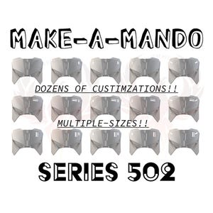 Make-A-Mando Complete Custom Chest Armor Series 502, Upper Chest Plate Only, LED Display Cutout Option, Mandalorian chest armor