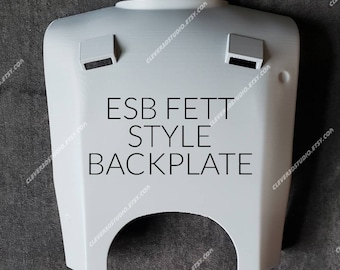 Armadura de placa trasera estilo Fett ESB, se puede personalizar en tamaño, fabricada y enviada desde EE. UU.