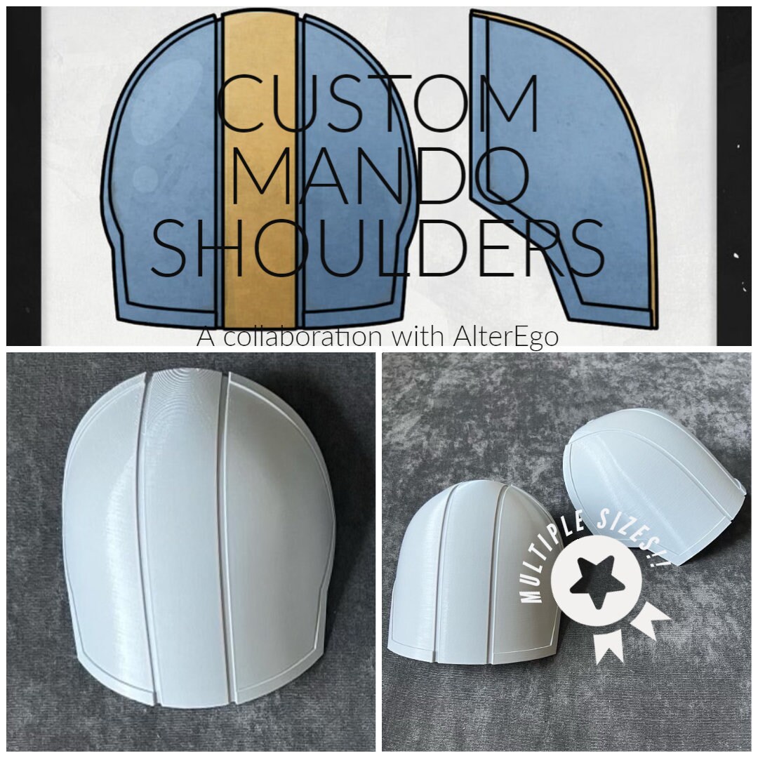 Custom Mandalorian Style Shoulders, Alterego, Mercs - Etsy