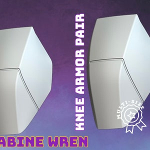 Sabine Wren Knee Guards  Pair, Knee Plates, Knee Armor, Armor Pieces, Made in USA