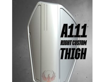 Mandalorian Armor Thigh Plate: Post Imperial, Custom Sized