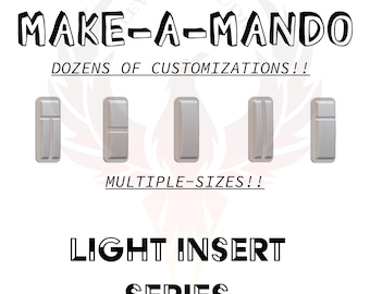 Inserciones de luz artificial para armadura de pecho personalizada "Make-A-Mando", armadura de pecho mandaloriana, MMCC postimperial, Chamanleon_FX
