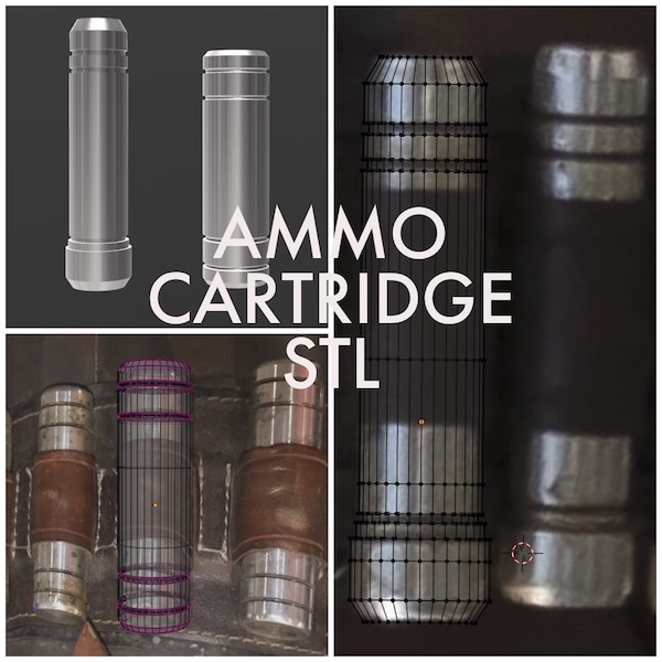 Mandalorian Ammo Belt Shin Cartridge Digital Model STL Cylinder Din Djarin mando