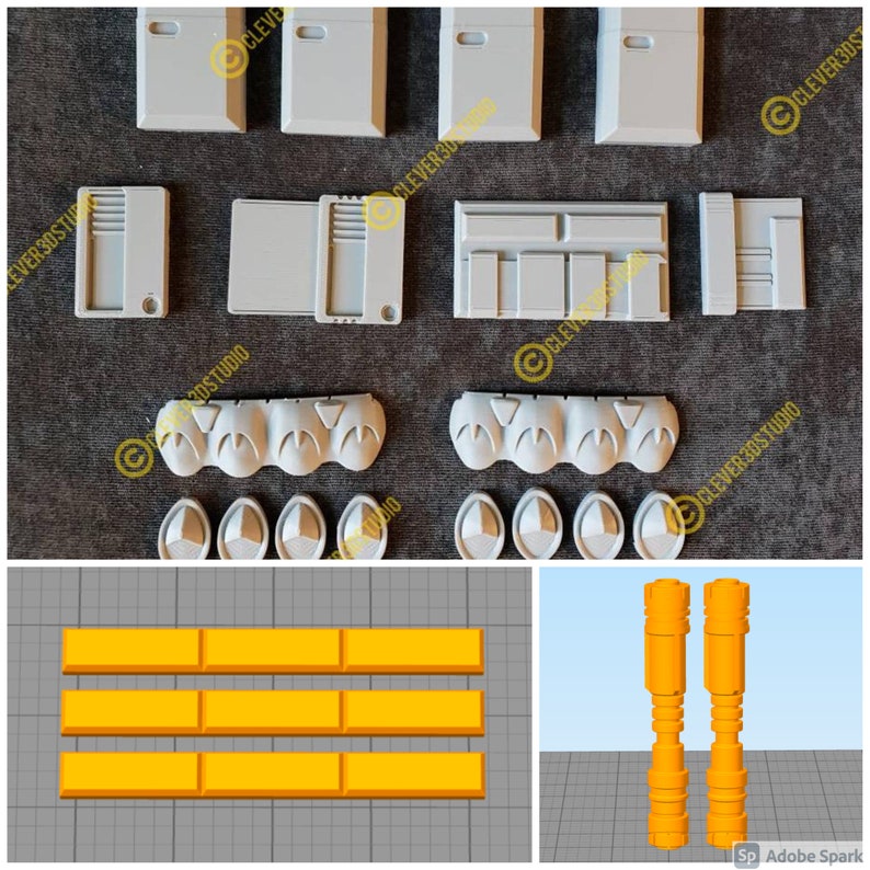 Boxes Knuckle Covers accessories cylinders Cara Dune Belt Greebles detonators
