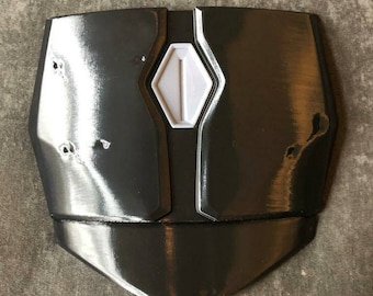 Mandalorian Chest Armor, Axe Woves, Deathwatch Custom Sized, Mandalorian Costume, Post Imperial with battle damage