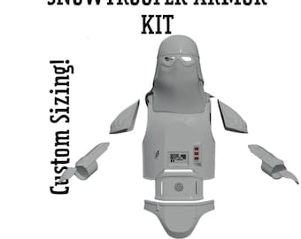 Kit de armadura de soldado de nieve impreso en 3D a medida: set de cosplay de Star Wars estilo Hoth ESB y accesorios