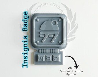 Insignia de cosplay, mandaloriano, droide, imperial, nueva república