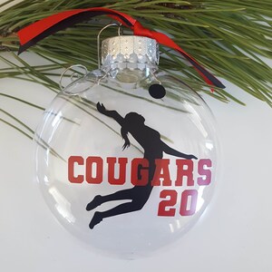Volleyball Ornament Personalized | Volleyball Ornament | Volleyball Gift | Volleyball Team Gift | Volleyball Coach Gift