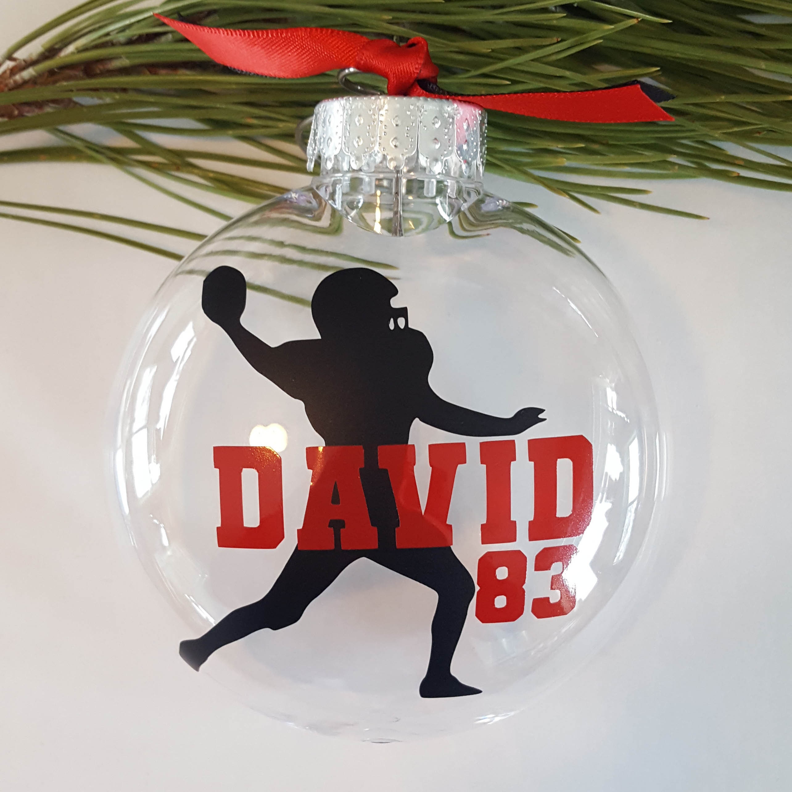 Personalized Football Ornament Etsy