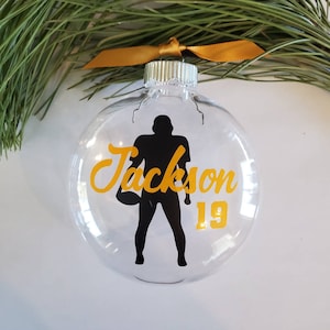 Football Ornament Personalized Football Team Gift Football Coach Gift Football Senior Gift Football Player