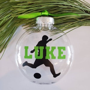 Soccer Ornament | Personalized Soccer Ornament | Men&#39;s Soccer | Football Ornament