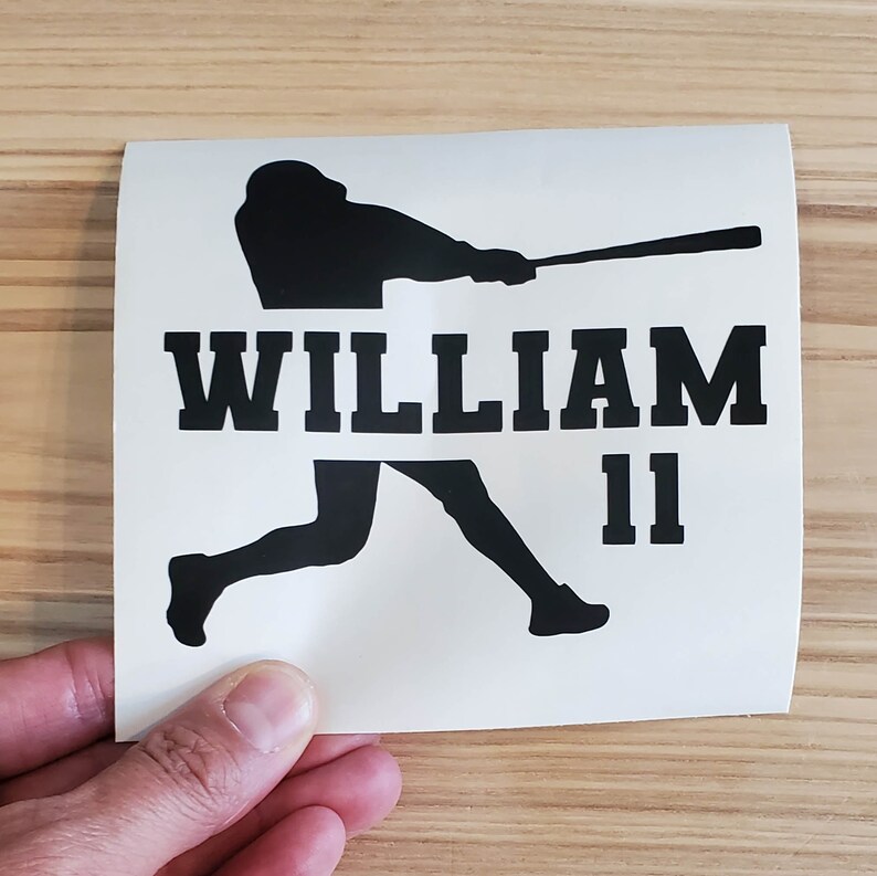 Waterbottle Decal Chromebook Decal Baseball Decal Personalized Baseball Decal