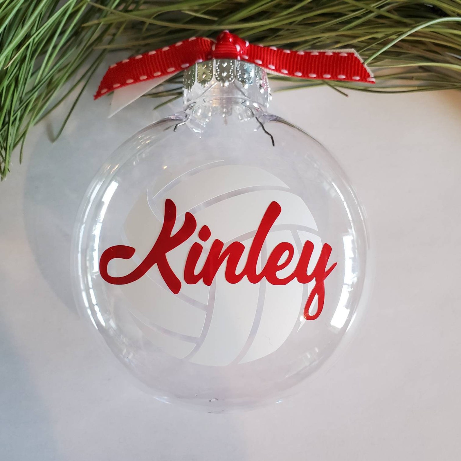 Personalized Volleyball Ornament Etsy