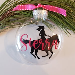 Horse Ornament Personalized Horse Gift Horse Name Ornament