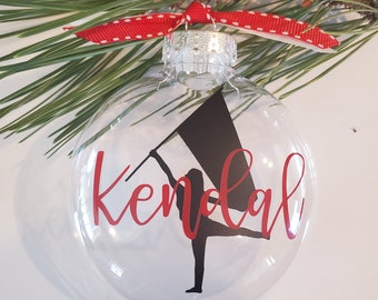 Color Guard Ornament | Personalized Color Guard Ornament | Flag Line | Marching Band | Military Drill Team | Winter Guard | Drill Team