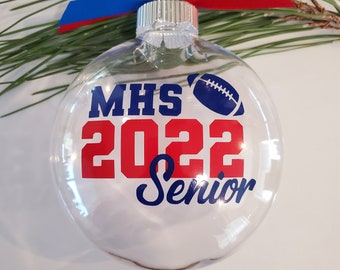 Football Ornament Football Senior Gift Personalized Senior Night Football Team Ornament Football Team Gift Football Parent Gift