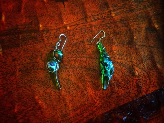Recycled glass shop earrings