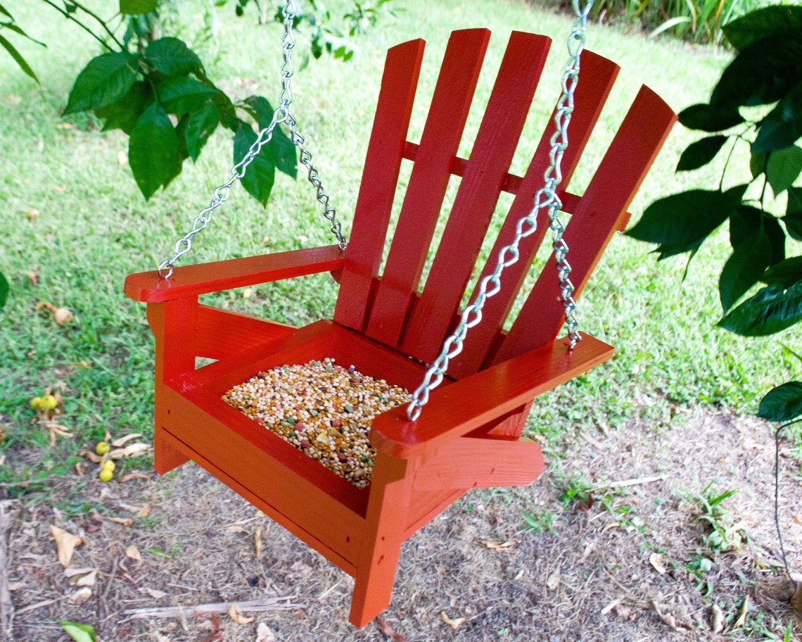 Bird Feeder Adirondack Chair Color Options Handmade Etsy