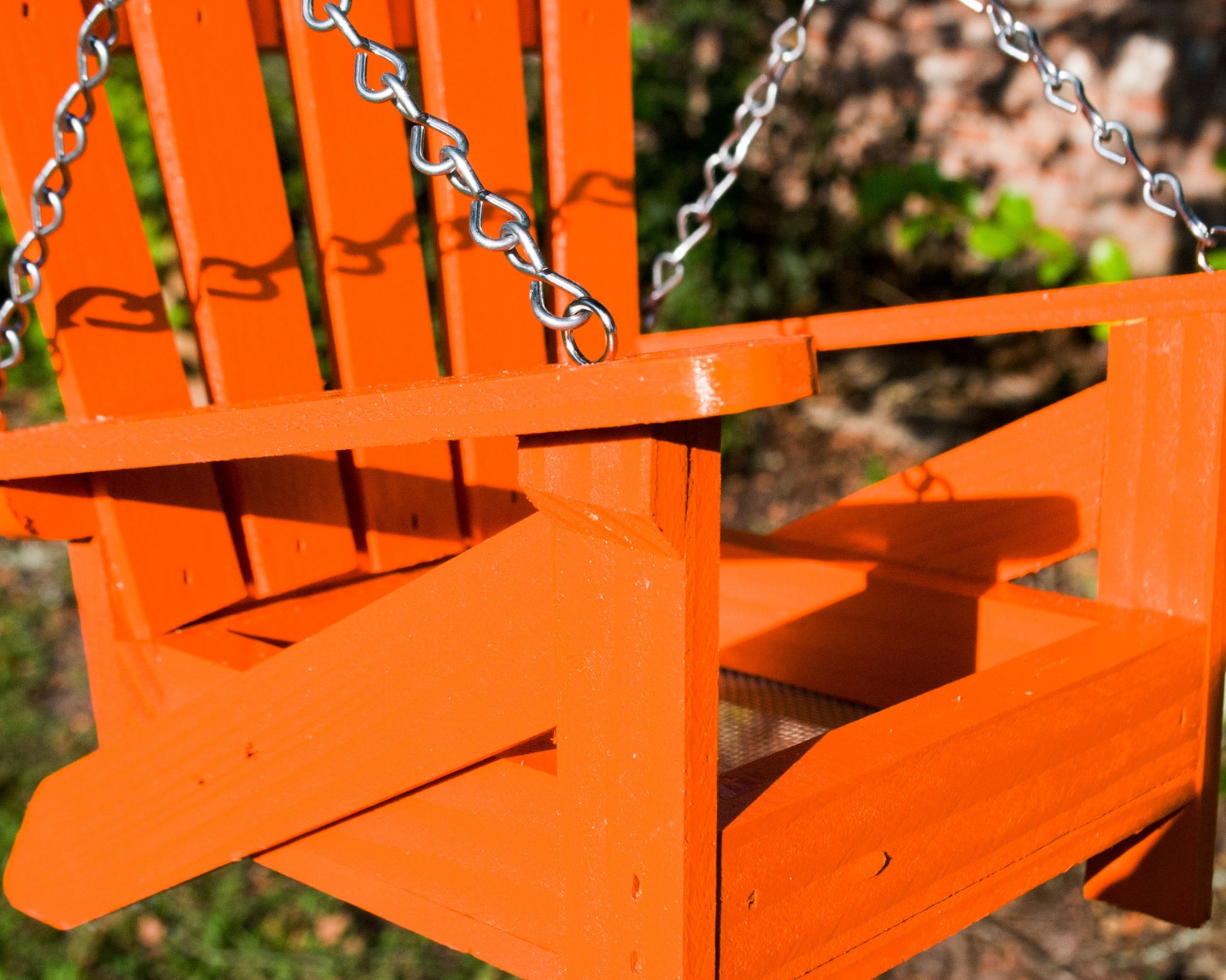 Adirondack Chair Bird Feeder Hanging Bird Feeder Cypress Etsy