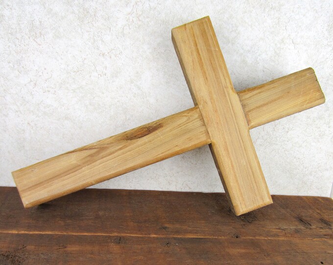 Wood Cross 16 Barnwood Cross Cypress Wood Cross Etsy