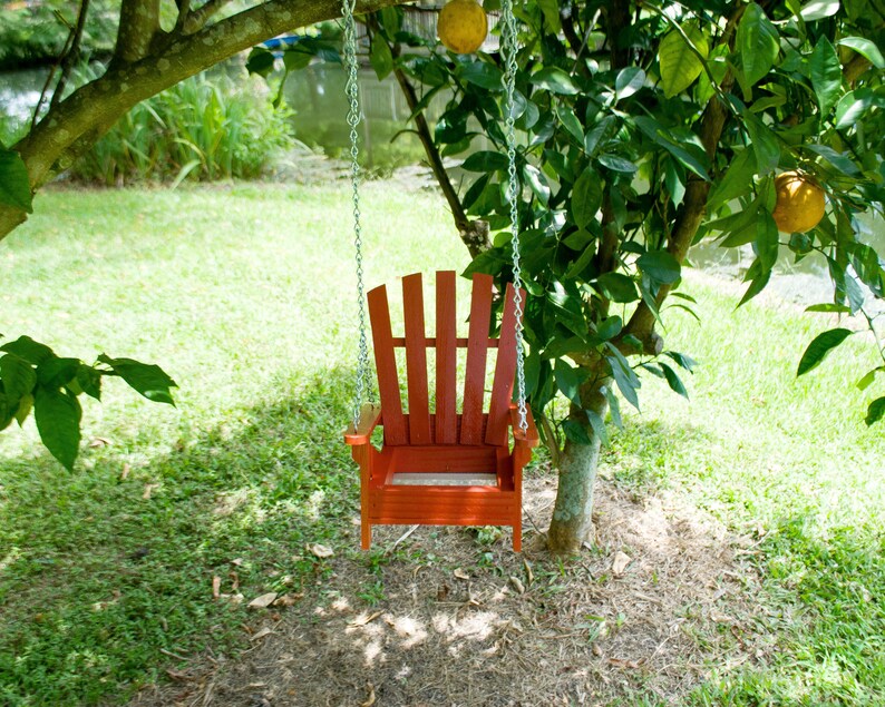 Bird Feeder Adirondack Chair Hanging Bird Feeder Cypress Etsy