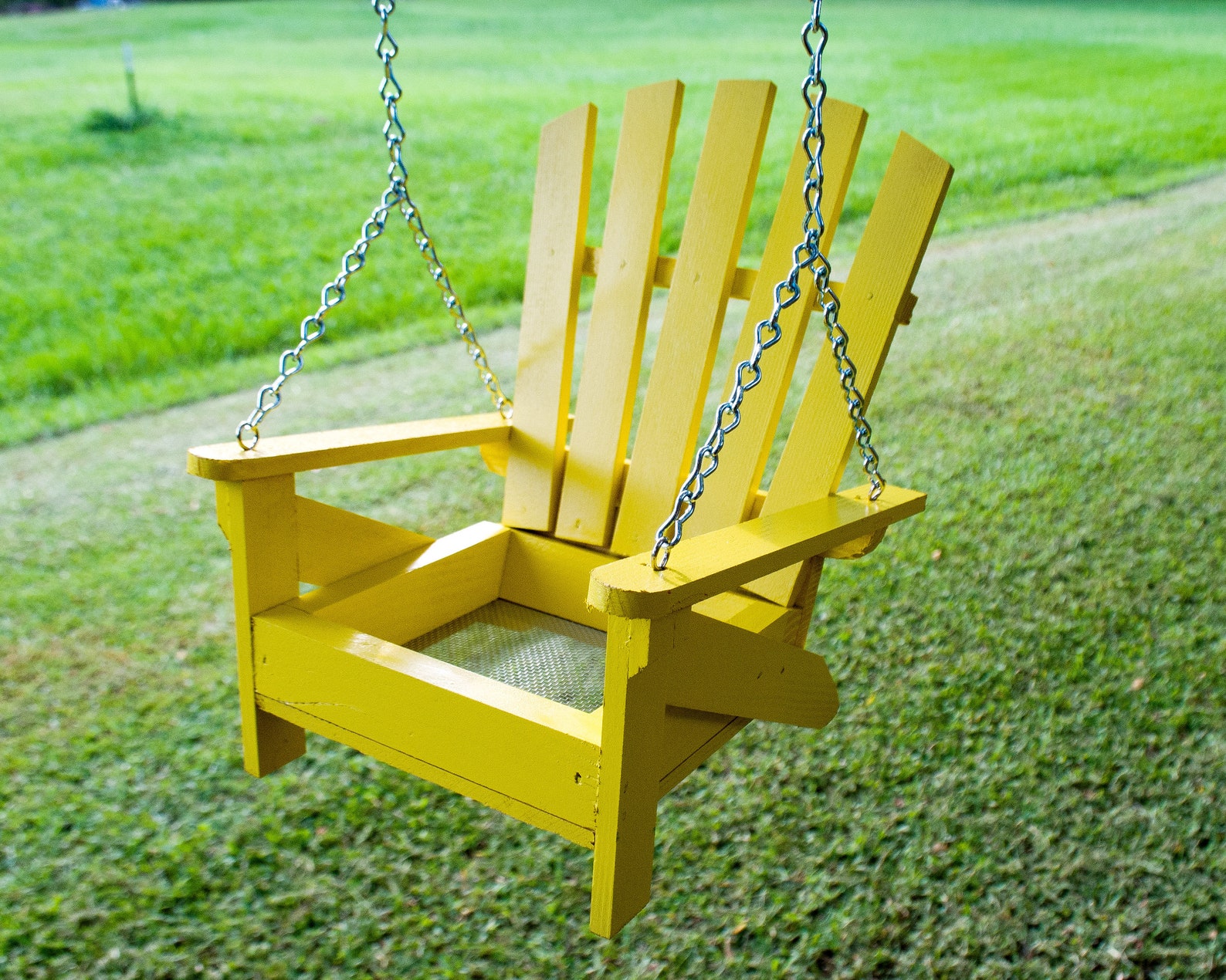 Adirondack Chair Bird Feeder Hanging Bird Feeder Cypress Etsy