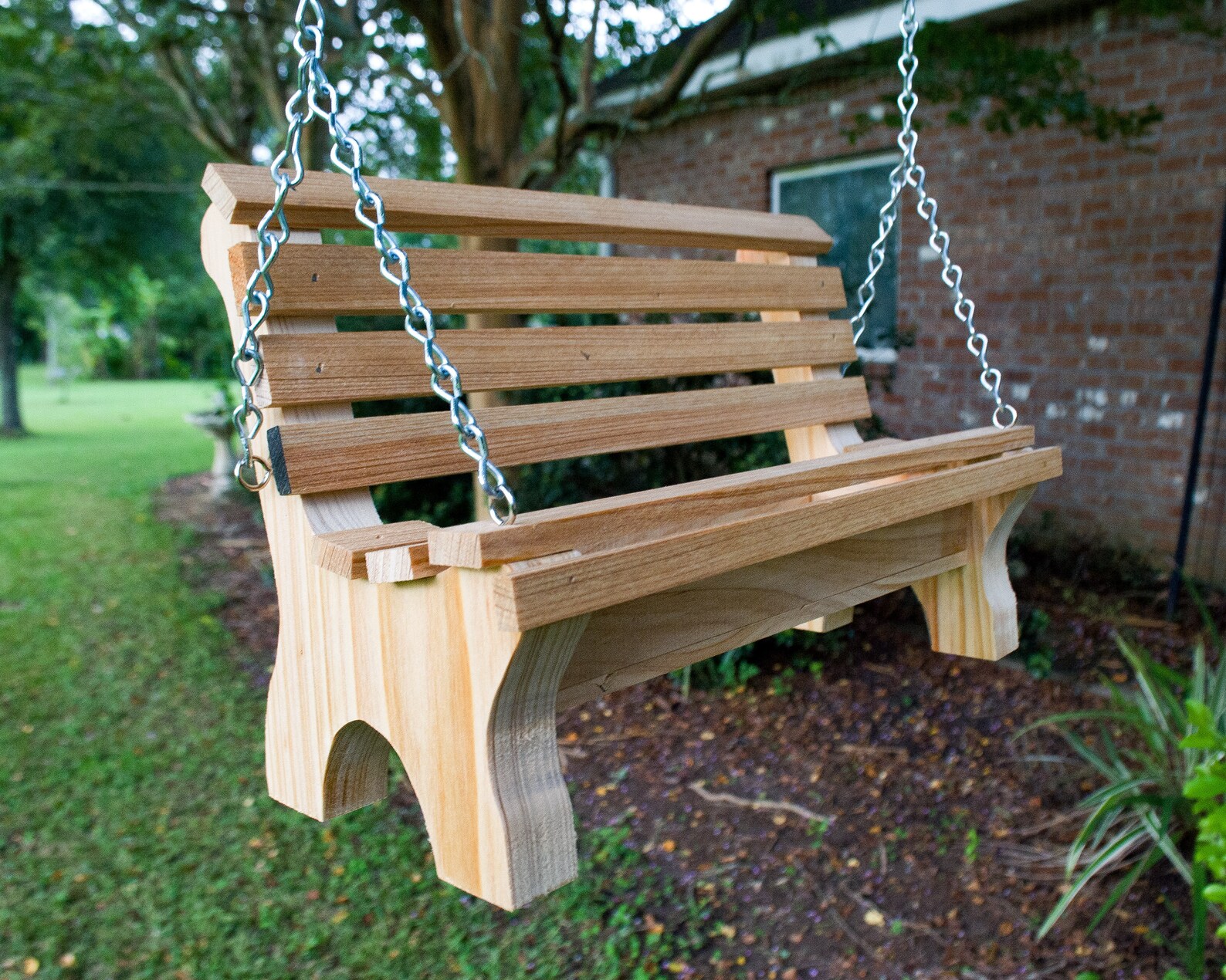 Park Bench Bird Feeder Cypress Wood Cypress Bench Bird Etsy