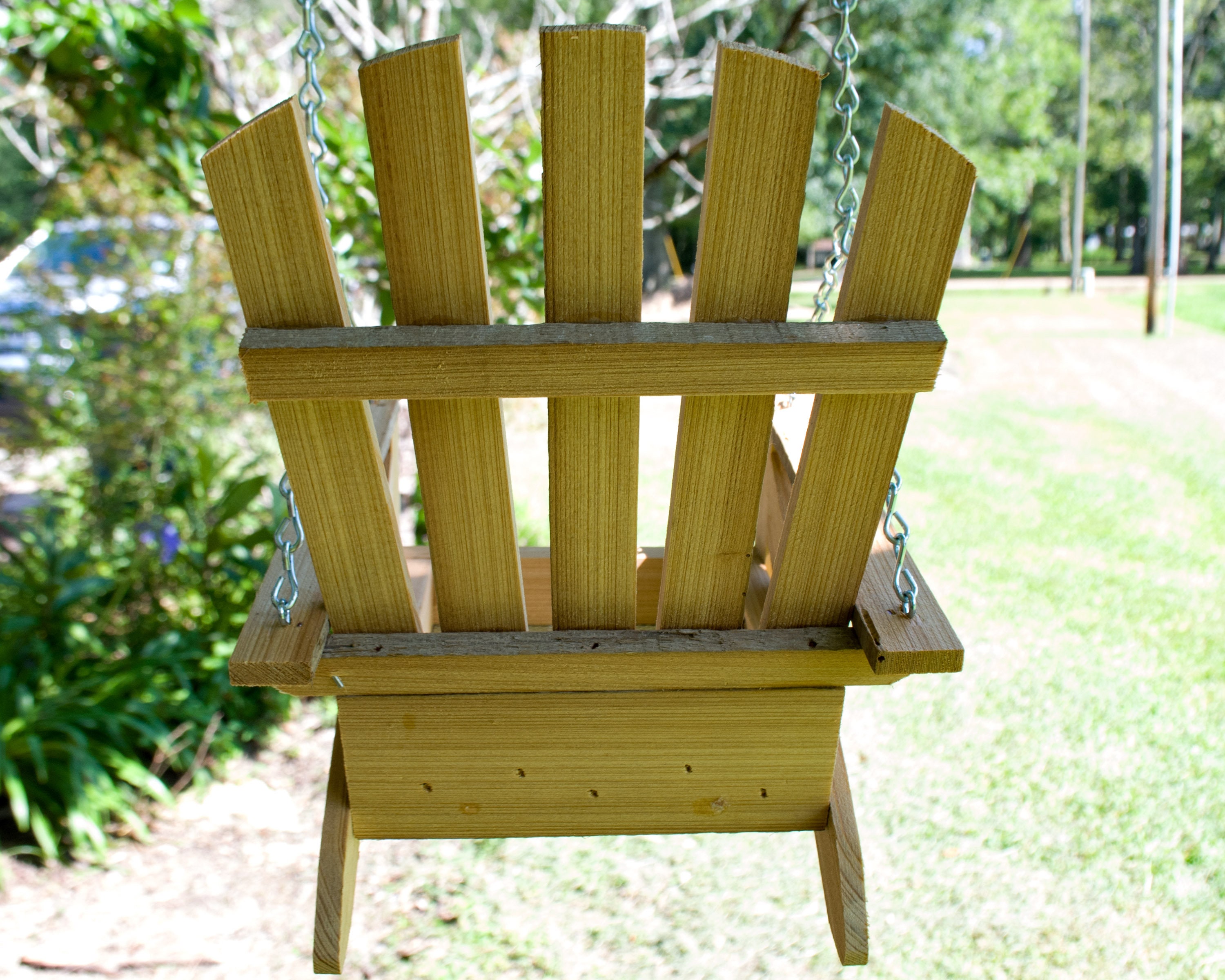 Antique Cypress Bird Feeder Adirondack Chair 100 year old Etsy