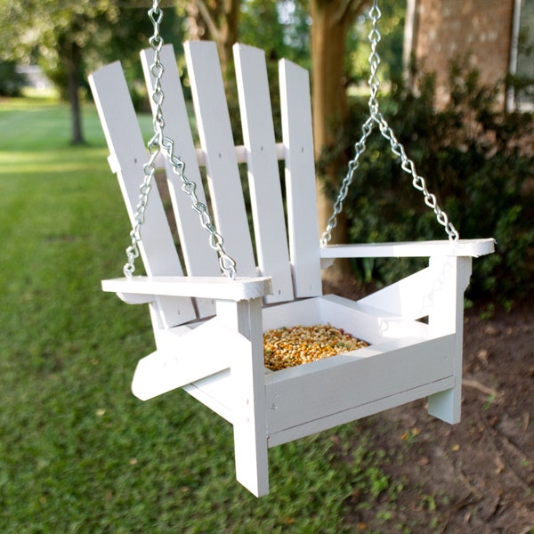 Bird Feeder, Adirondack Chair, Color Options, Housewarming Gift, Thank You Gift, Grandparent Gift, Beach Decor, Condo Decor, Pool Decor