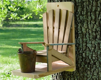 Housewarming Gift, Cedar/Cypress Adirondack Chair Squirrel Feeder, Squirrel Feeder, Grandparents Gift, Thank You Gift, Housewarming Gift,