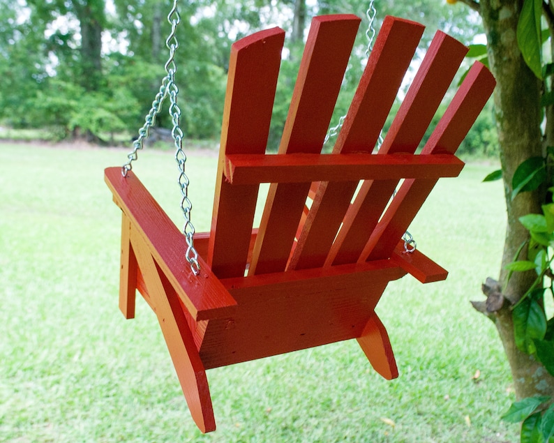 Bird Feeder Adirondack Chair Hanging Bird Feeder Cypress Etsy