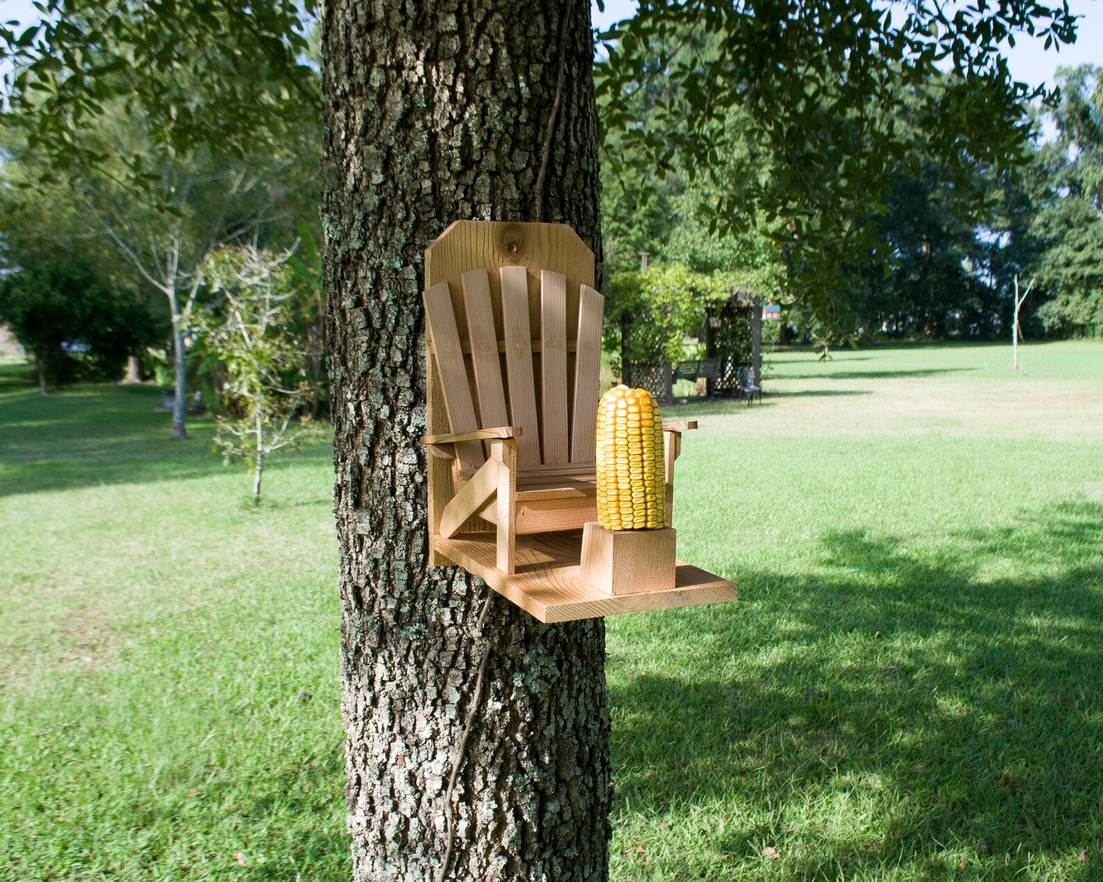 Squirrel Feeder Adirondack Chair Cedar/cypress Wood Etsy