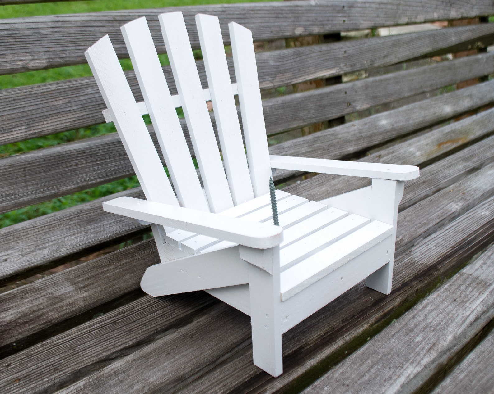 Adirondack Chair Squirrel Feeder Cypress Wood Garden Decor Etsy